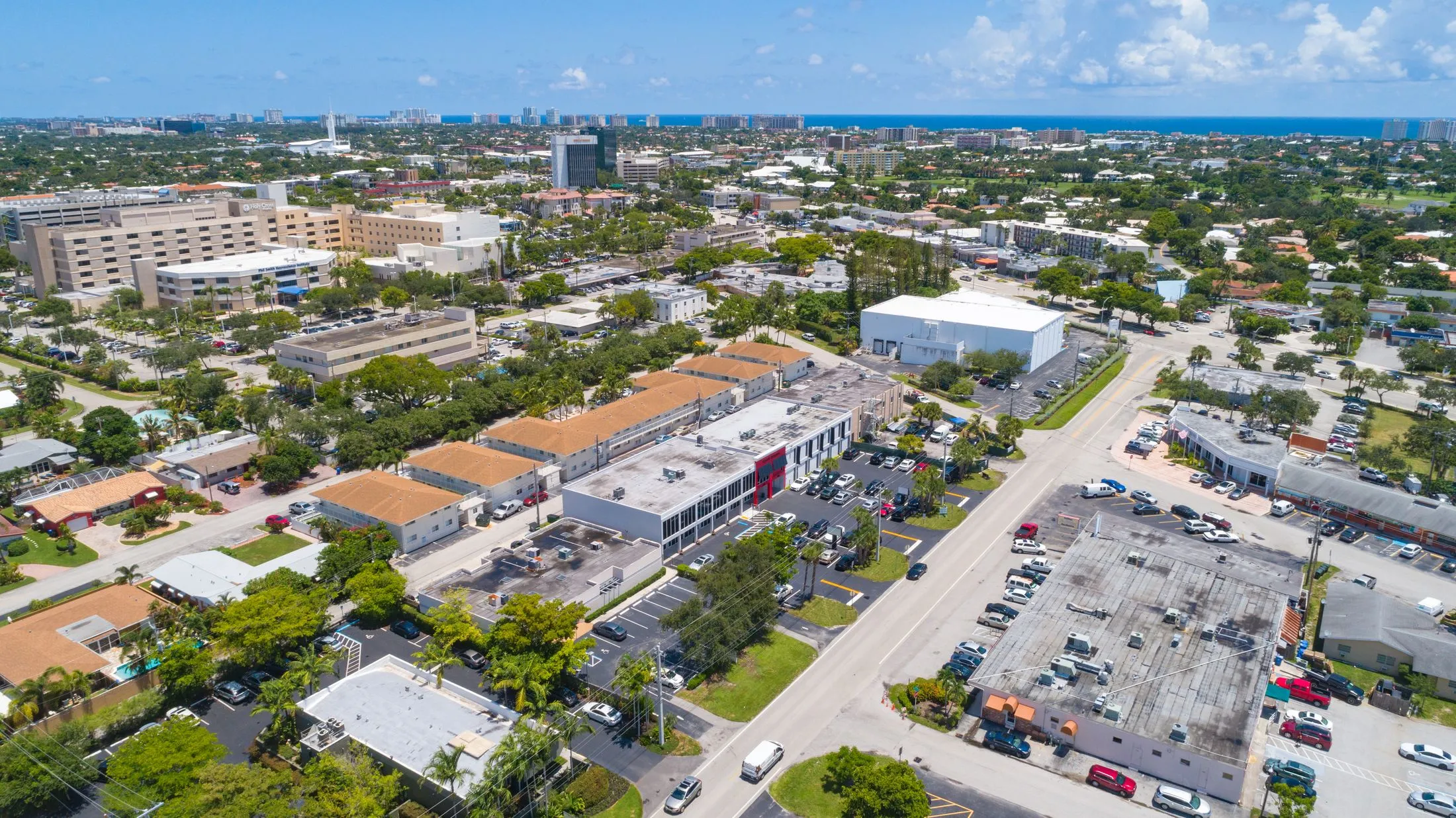 Floranada Professional Building aerial, Fort Lauderdale, FL